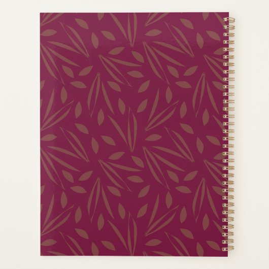 Frolicking in het gebladerte: gouden bladeren op B Planner (Achterkant)