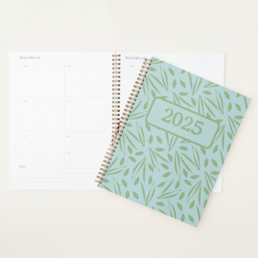 Frolicking in het gebladerte: groen op lichtgroen planner (Display)