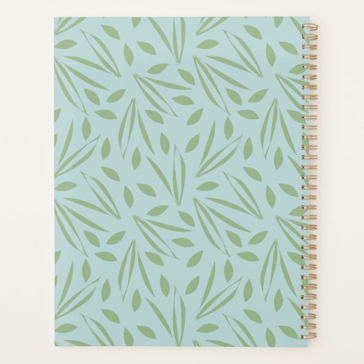 Frolicking in het gebladerte: groen op lichtgroen planner (Achterkant)