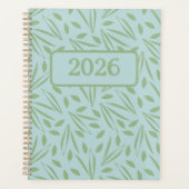 Frolicking In The Foliage: Green on Light Green Planner (Voorkant)