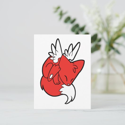 Frolicsome Flying Fox Briefkaart (Staand voorkant)