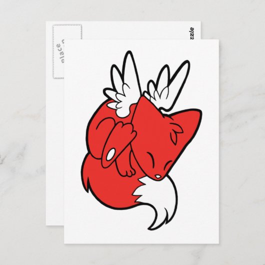 Frolicsome Flying Fox Briefkaart (Voorkant / Achterkant)