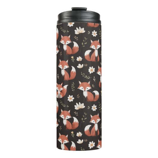 "Frolicsome Foxes" Thermosbeker (Voorkant)