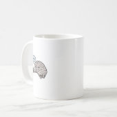 Frolijk brein koffie drinkende mok - Schattige wet (Voorkant links)