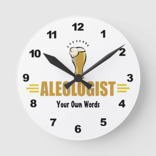 Frolijke Bier ALEOLOGIST Op maat gemaakte ronde kl Klok