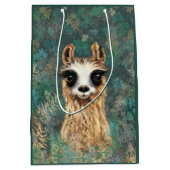 Frolijke cadeautas met nieuwsgierige lama (Voorkant)