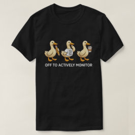 Frolijke Eend Trio Professioneel Monitoring Grafis T-shirt