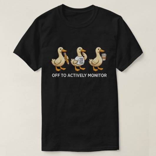 Frolijke Eend Trio Professioneel Monitoring Grafis T-shirt (Design voorkant)