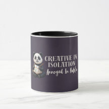 Frolijke Introvert Panda Mok – Creatief in Afzonde