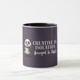 Frolijke Introvert Panda Mok – Creatief in Afzonde