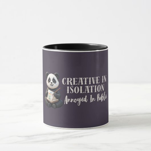 Frolijke Introvert Panda Mok – Creatief in Afzonde (Midden)