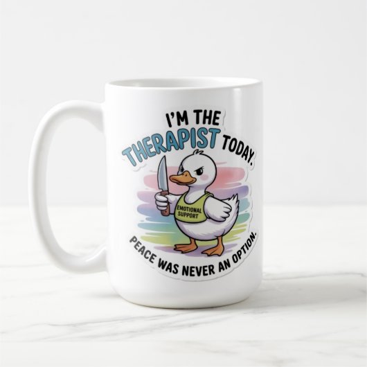 Frolijke Therapeut Eend Mok - Emotionele Steun Vre (Links)