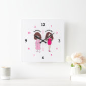 Frolijke Vrouwen Stemming Wandklok (Huis)