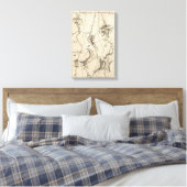 From Annapolis to New Kent Courthouse 74 Canvas Afdruk (Insitu (Slaapkamer))