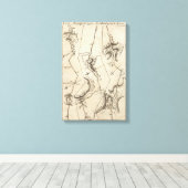From Annapolis to New Kent Courthouse 74 Canvas Afdruk (Insitu (Houten vloer))