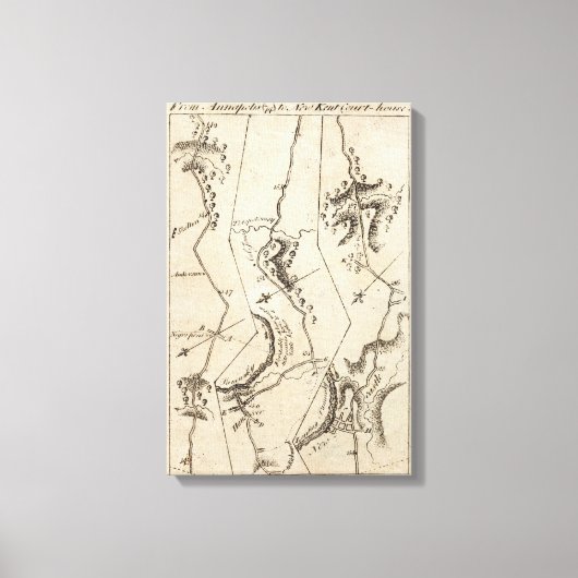 From Annapolis to New Kent Courthouse 74 Canvas Afdruk (Voorkant)