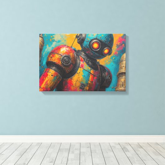 From Another World-6 Canvas Afdruk (Insitu (Houten vloer))