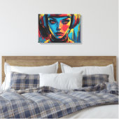 From Another World-8 Canvas Afdruk (Insitu (Slaapkamer))