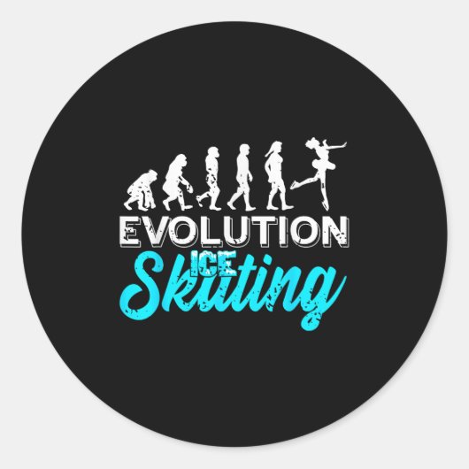 From Apes To Blades The Glide Progression  Ronde Sticker (Voorkant)