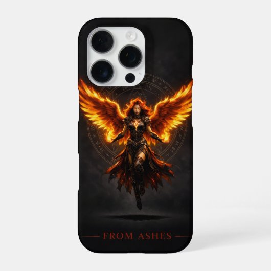 From Ashes Fire Angel iPhone 16 Pro Case Hoesje (Achterkant)