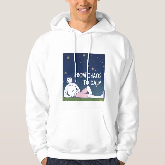 From Chaos to Calm – Emotional Healing Artwork Hoodie (Voorkant)