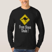 From Down Unda' Down Under Australian T-shirt (Voorkant)