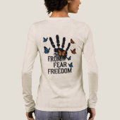 From Fear to Freedom – Domestic Abuse T-Shirt (Achterkant)