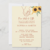 From ‘Hello’ to ‘I Do’ Rehearsal Dinner Invitation Kaart (Voorkant)