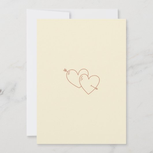 From ‘Hello’ to ‘I Do’ Rehearsal Dinner Invitation Kaart (Achterkant)