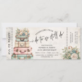 From I Do to Still Do Wedding Anniversary Ticket Kaart (Voorkant)