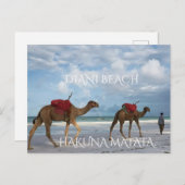 “From Kenya’s Coast with Love – Diani Beach” Briefkaart (Voorkant / Achterkant)