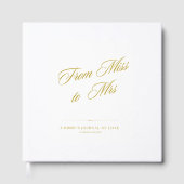 From Miss To Mrs Guest Book Gastenboek (Voorkant)