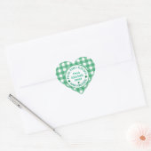 From NAME Kitchen with Love Irish Green Check  Hart Sticker (Envelop)