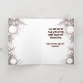 From our family to yours Red Folie Wenskaart (Binnenlaag)