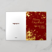 From our family to yours Red Folie Wenskaart (Buiten Laag)