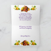 From our Family to Yours, Thanksgiving Kaart (Binnen)