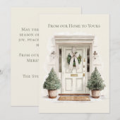 From Our Home to Yours Holiday Christmas Feestdagenkaart (Voorkant / Achterkant)