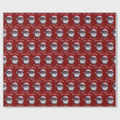 From Santa Claus Gift Wrap, Custom Santa Name Cadeaupapier (Vlak)