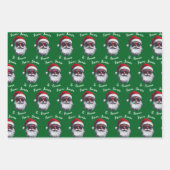 From Santa Claus Gift Wrap, Custom Santa Name Inpakpapier Vel (Voorkant 3)