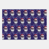 From Santa Claus Gift Wrap, Custom Santa Name Inpakpapier Vel (Voorkant 2)