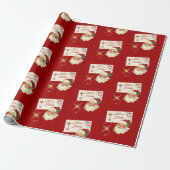 From Santa Delivery For Custom Name Christmas Cadeaupapier (Uitgerold)