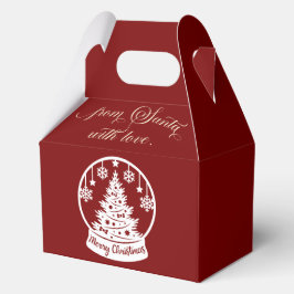 From Santa With Love Snow Globe Christmas Tree Bedankdoosjes