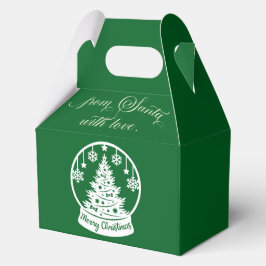 From Santa With Love Snow Globe Christmas Tree Bedankdoosjes