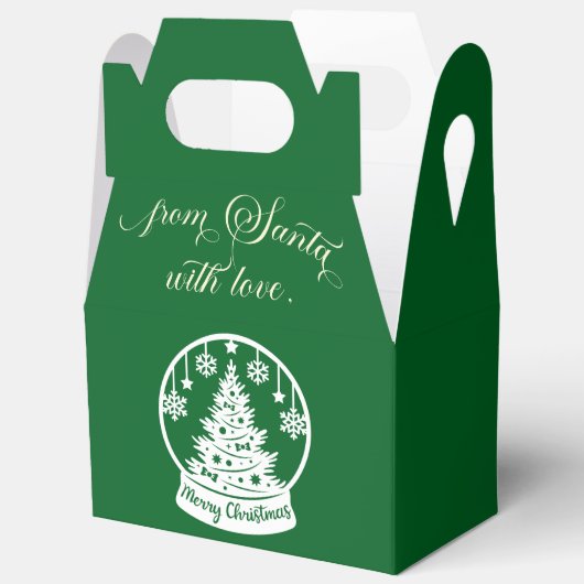 From Santa With Love Snow Globe Christmas Tree Bedankdoosjes (Open)