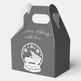 From Santa With Love Snow Globe Christmas Truck Bedankdoosjes