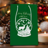 From Santa With Love Snow Globe Deer Medium Cadeauzakje