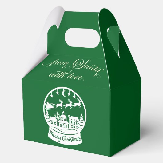 From Santa With Love Snow Globe Santa Bedankdoosjes (Voorkant)