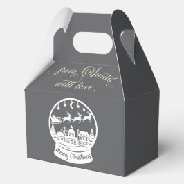 From Santa With Love Snow Globe Santa Bedankdoosjes