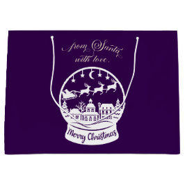 From Santa With Love Snow Globe Santa Groot Cadeauzakje