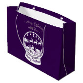 From Santa With Love Snow Globe Santa Groot Cadeauzakje (Achterkant Gekanteld)